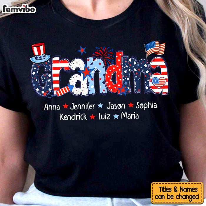 Personalized Gift For Grandma 4 Of July Shirt - Hoodie - Sweatshirt 34049 1