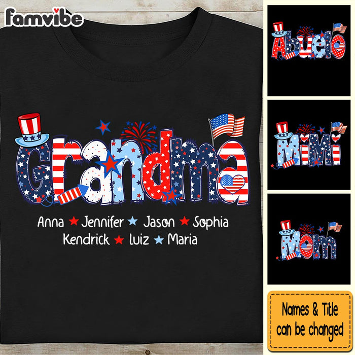 Personalized Gift For Grandma 4 Of July Shirt - Hoodie - Sweatshirt 34049 1
