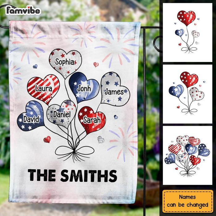 Personalized 4TH Of July Sweet Heart Grandma Auntie Mom Kids American Flag 34050 1