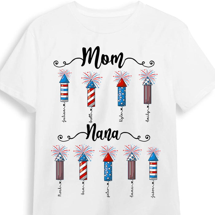 Personalized Gift For Grandma Fireworks Shirt - Hoodie - Sweatshirt 34060 1