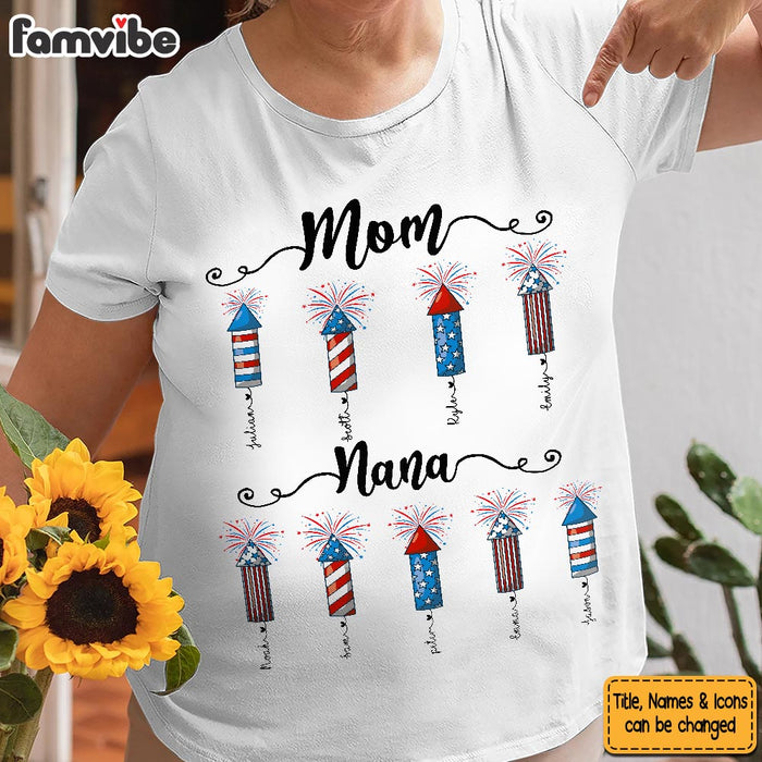 Personalized Gift For Grandma Fireworks Shirt - Hoodie - Sweatshirt 34060 1