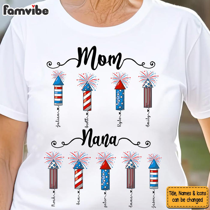 Personalized Gift For Grandma Fireworks Shirt - Hoodie - Sweatshirt 34060 1