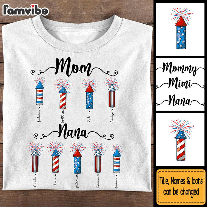 Personalized Gift For Grandma Fireworks Shirt - Hoodie - Sweatshirt 34060 1