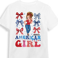 Personalized Nation Flag Bow For Girl Shirt - Hoodie - Sweatshirt 34063 thumb 1
