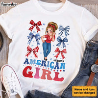 Personalized Nation Flag Bow For Girl Shirt - Hoodie - Sweatshirt 34063 thumb 1