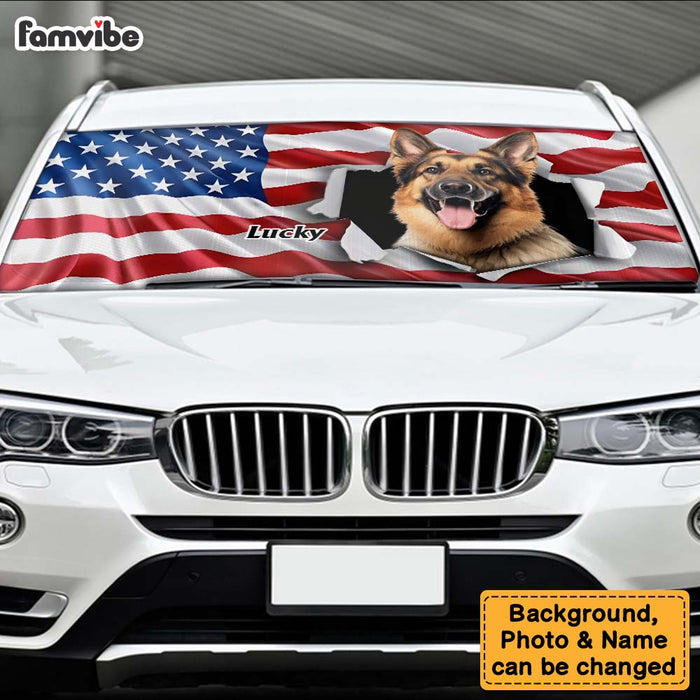 Personalized Gift For Dog Lover Photo Upload Car Sun Shade 34064 1