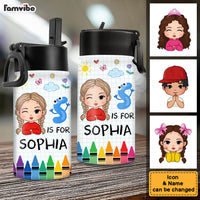 Personalized For Kids School Kid's Name Kids Water Bottle 34076 thumb 1
