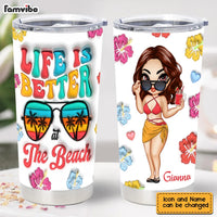 Personalized Summer Vibes Life Is Better At The Beach Full Printed Tumbler 34078 thumb 1