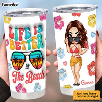 Personalized Summer Vibes Life Is Better At The Beach Full Printed Tumbler 34078 thumb 1