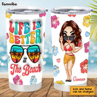 Personalized Summer Vibes Life Is Better At The Beach Full Printed Tumbler 34078 thumb 1