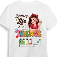 Personalized Gift For Teacher Battery Life Shirt 34081 thumb 1