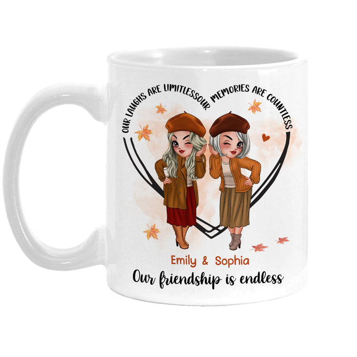 Personalized Our Laughs Are Limitless Our Memories Are Countless White Mug 34082 1