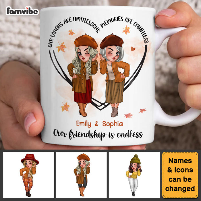 Personalized Our Laughs Are Limitless Our Memories Are Countless White Mug 34082 1