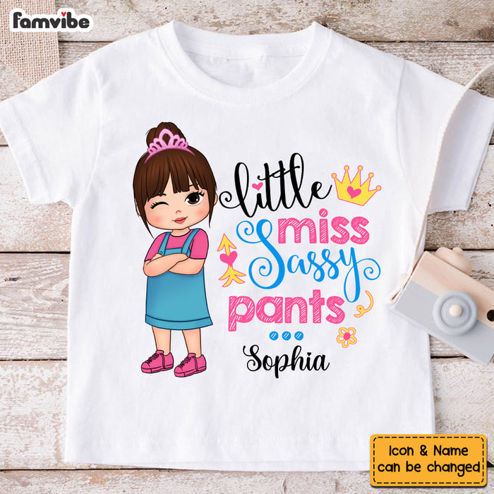 Personalized Little Miss Sassy Pants Kid T Shirt - Kid Hoodie - Kid Sweatshirt 34083 1