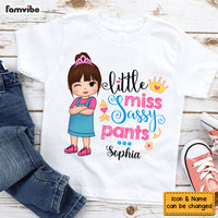 Personalized Little Miss Sassy Pants Kid T Shirt - Kid Hoodie - Kid Sweatshirt 34083 thumb 1
