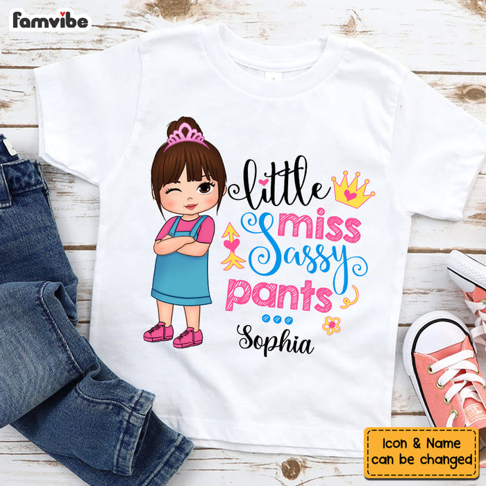 Personalized Little Miss Sassy Pants Kid T Shirt - Kid Hoodie - Kid Sweatshirt 34083 1