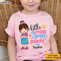 Personalized Little Miss Sassy Pants Kid T Shirt - Kid Hoodie - Kid Sweatshirt 34083 thumb 1