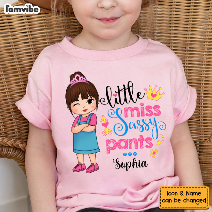 Personalized Little Miss Sassy Pants Kid T Shirt - Kid Hoodie - Kid Sweatshirt 34083 1