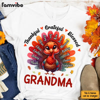 Personalized Gift For Grandma Thankful Grateful Blessed Shirt - Hoodie - Sweatshirt 34085 thumb 1