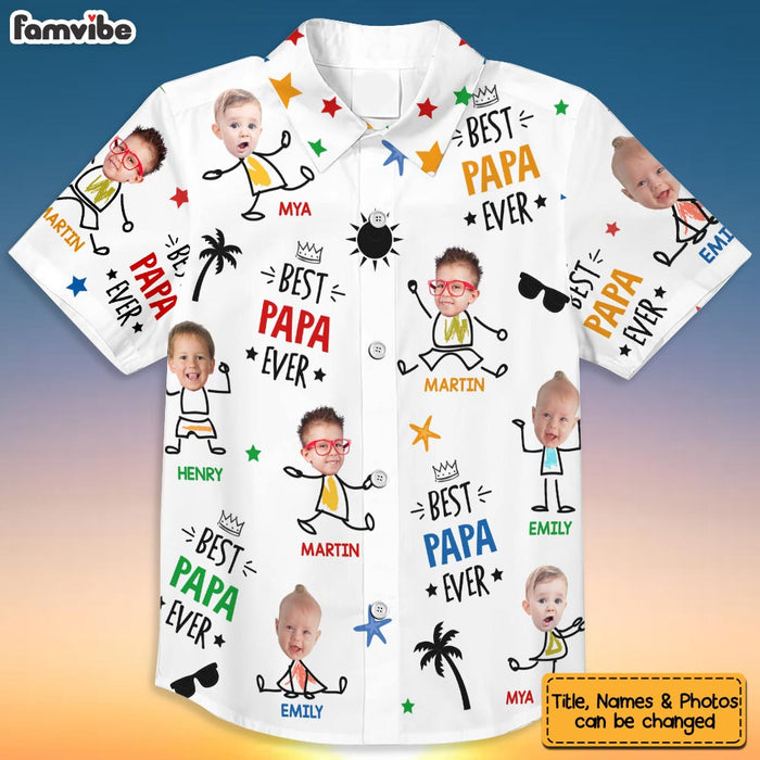 Personalized Gift For Dad Photo Custom Hawaiian Set 34090 1