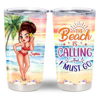 Personalized Summer Vibes Gift The Beach Is Calling Full Printed Tumbler 34091 thumb 1