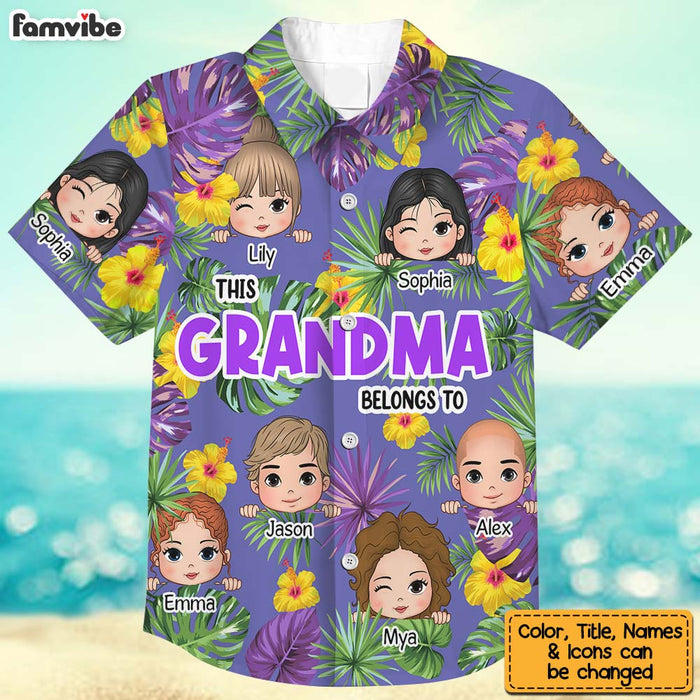 Personalized Gift For Grandma This Belongs Hawaiian Shirt 34101 1