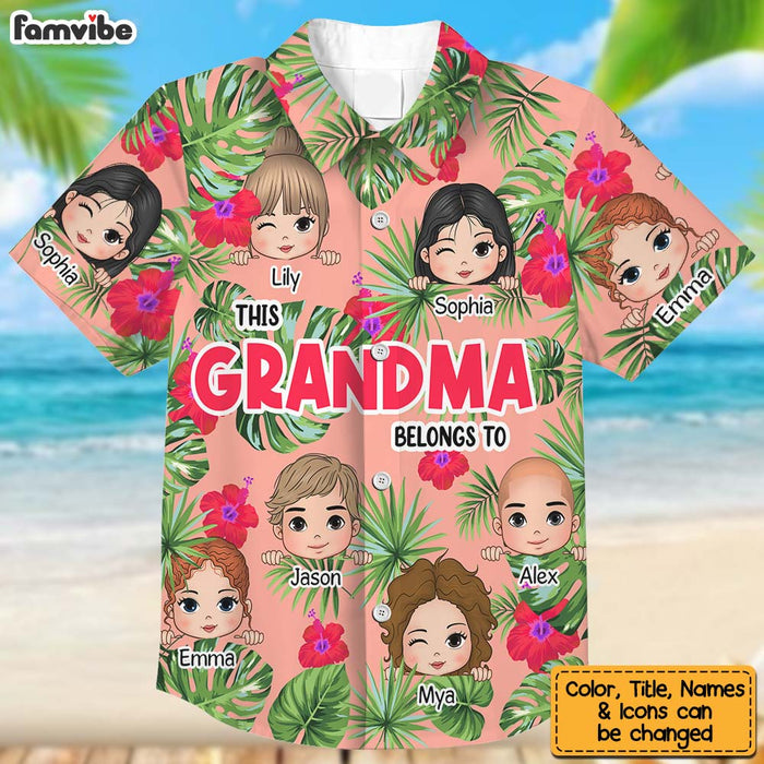 Personalized Gift For Grandma This Belongs Hawaiian Shirt 34101 1