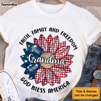 Personalized 4Th Of July Sunflowers Grandma Shirt - Hoodie - Sweatshirt 34104 thumb 1