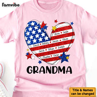 Personalized Gift For Grandma And Kids Heart America Flag Shirt - Hoodie - Sweatshirt 34113 thumb 1