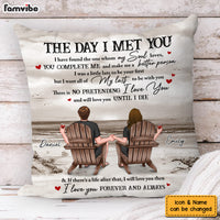 Personalized Gift For Couple Beach Retro Vintage Pillow 34114 thumb 1