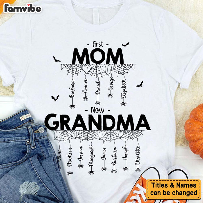 Personalized Gift For Mom Grandma Halloween Spider Net Shirt - Hoodie - Sweatshirt 34122 1