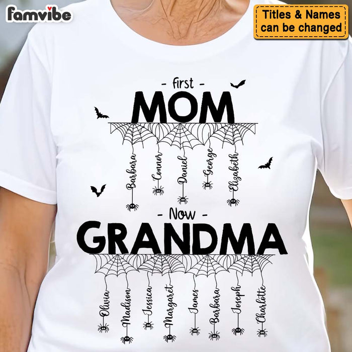 Personalized Gift For Mom Grandma Halloween Spider Net Shirt - Hoodie - Sweatshirt 34122 1