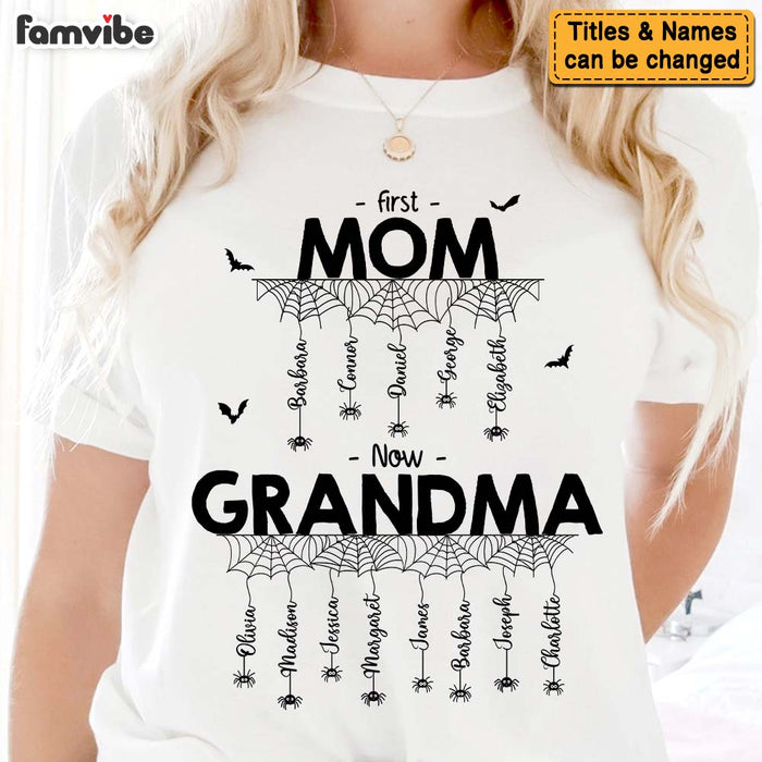 Personalized Gift For Mom Grandma Halloween Spider Net Shirt - Hoodie - Sweatshirt 34122 1