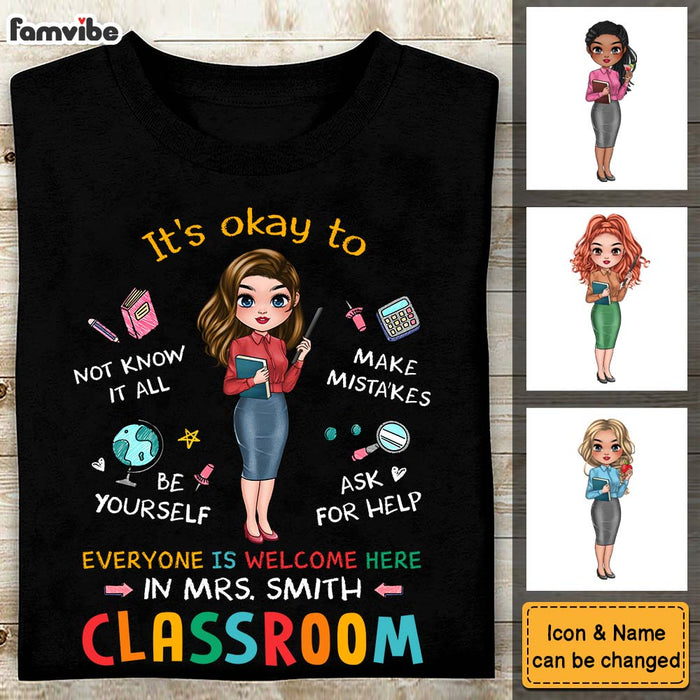 Personalized Gift For Teacher Everyone Is Welcome Here Shirt - Hoodie - Sweatshirt 34124 1