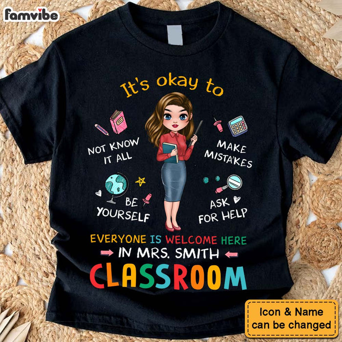 Personalized Gift For Teacher Everyone Is Welcome Here Shirt - Hoodie - Sweatshirt 34124 1