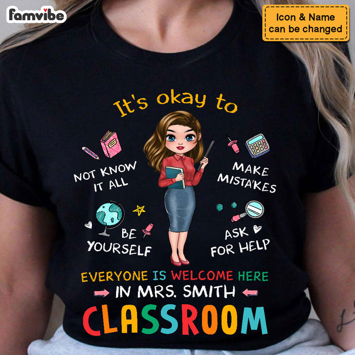 Personalized Gift For Teacher Everyone Is Welcome Here Shirt - Hoodie - Sweatshirt 34124 1