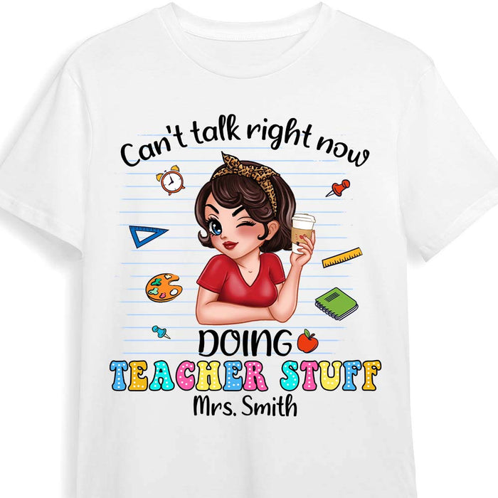 Personalized Gift For Teacher Doing Teacher Stuff Shirt - Hoodie - Sweatshirt 34129 1