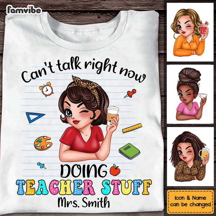 Personalized Gift For Teacher Doing Teacher Stuff Shirt - Hoodie - Sweatshirt 34129 1