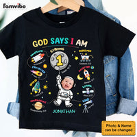 Gift For Grandson God Says I Am Space Theme Kid T Shirt - Kid Hoodie - Kid Sweatshirt 34134 thumb 1