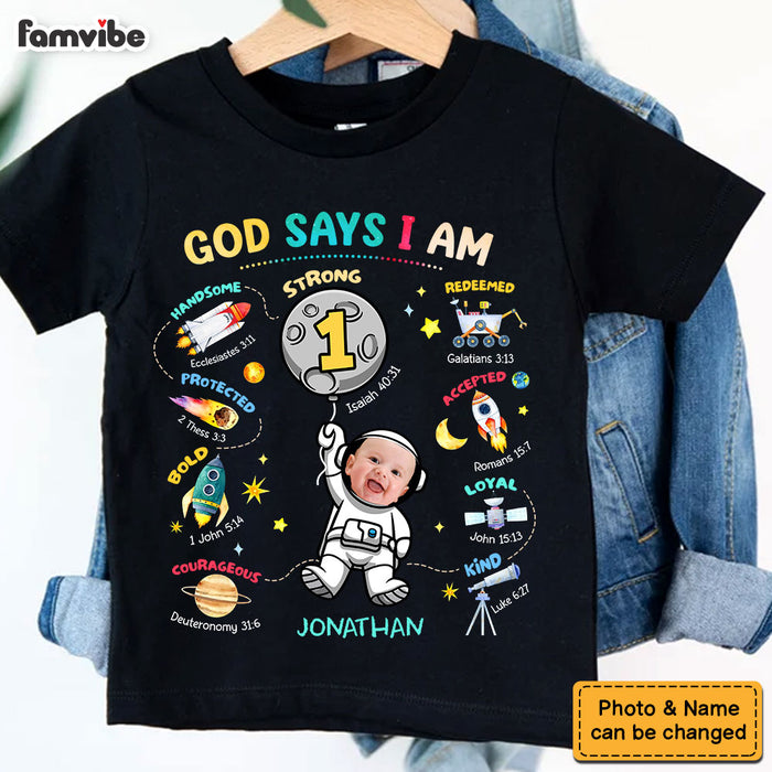 Gift For Grandson God Says I Am Space Theme Kid T Shirt - Kid Hoodie - Kid Sweatshirt 34134 1