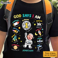 Gift For Grandson God Says I Am Space Theme Kid T Shirt - Kid Hoodie - Kid Sweatshirt 34134 thumb 1