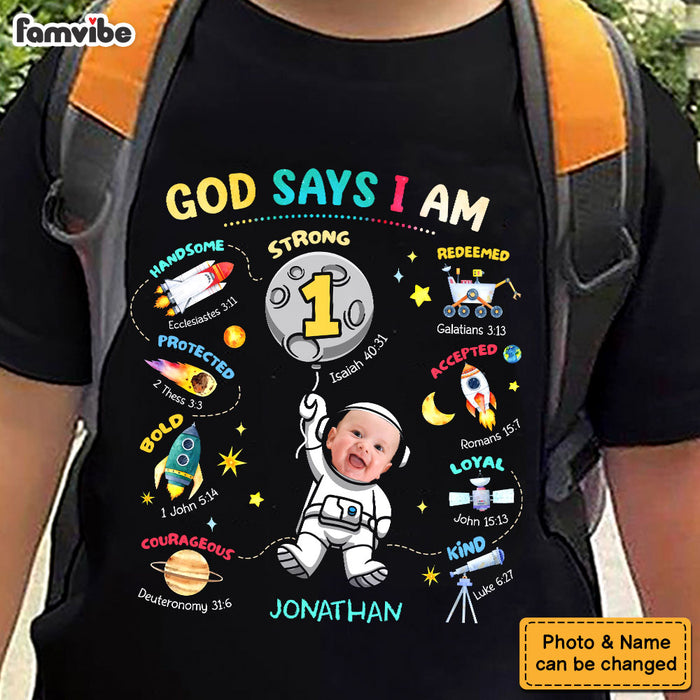 Gift For Grandson God Says I Am Space Theme Kid T Shirt - Kid Hoodie - Kid Sweatshirt 34134 1