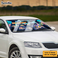Personalized This Grandma Belongs To Turtle Summer Car Sun Shade 34135 thumb 1