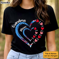 Personalized Gift For Grandma Mom Heart Independence Day Shirt - Hoodie - Sweatshirt 34141 thumb 1