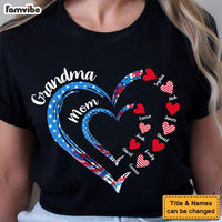 Personalized Gift For Grandma Mom Heart Independence Day Shirt - Hoodie - Sweatshirt 34141 thumb 1