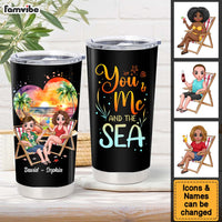 Personalized Gift For Couple You And Me And The Sea Full Printed Tumbler 34149 thumb 1