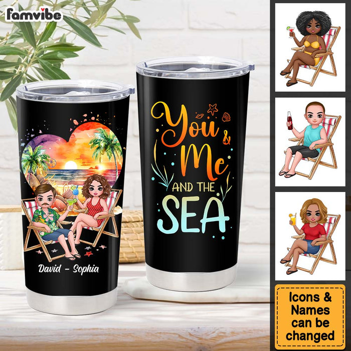 Personalized Gift For Couple You And Me And The Sea Full Printed Tumbler 34149 1