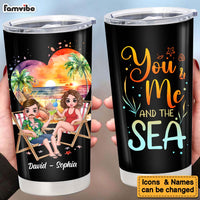 Personalized Gift For Couple You And Me And The Sea Full Printed Tumbler 34149 thumb 1