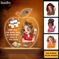 Personalized Thank You For Being Such An Important 3D Led Light Wooden Base 34150 thumb 1