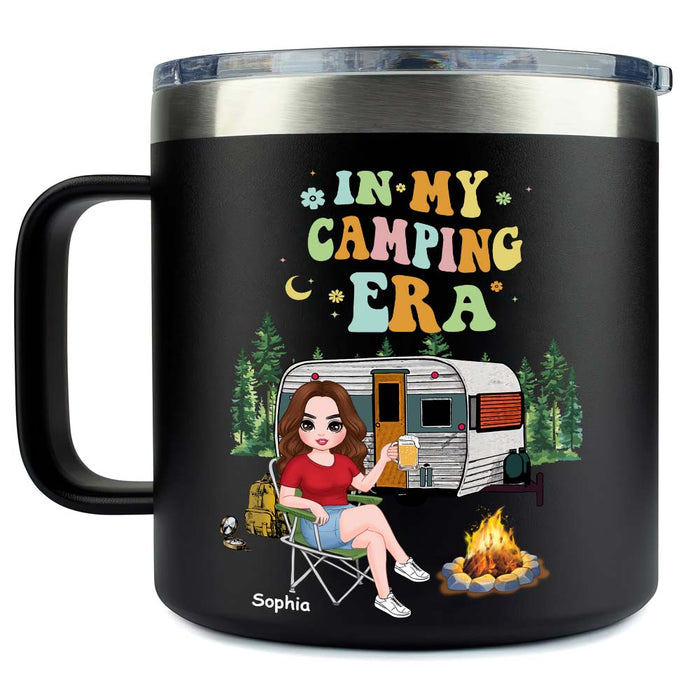 Personalized In My Camping Era Stainless Steel Tumbler With Handle 34159 1